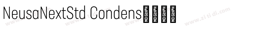 NeusaNextStd Condens字体转换